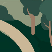 Illustration skogsbryn